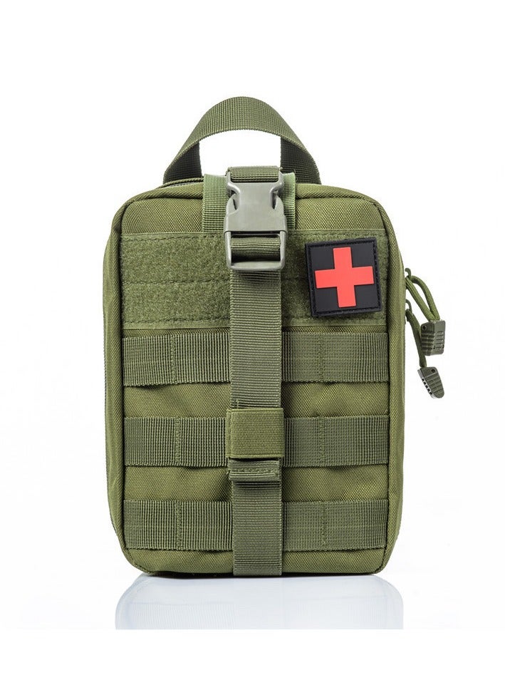 First Aid Bag, Tactical Medical Pouch, Waterproof Lightweight  First Aid Kit Medical Bag, Emergency Survival Kit Bag For Hiking Travel Home Emergency Treatment Case, ( Green )