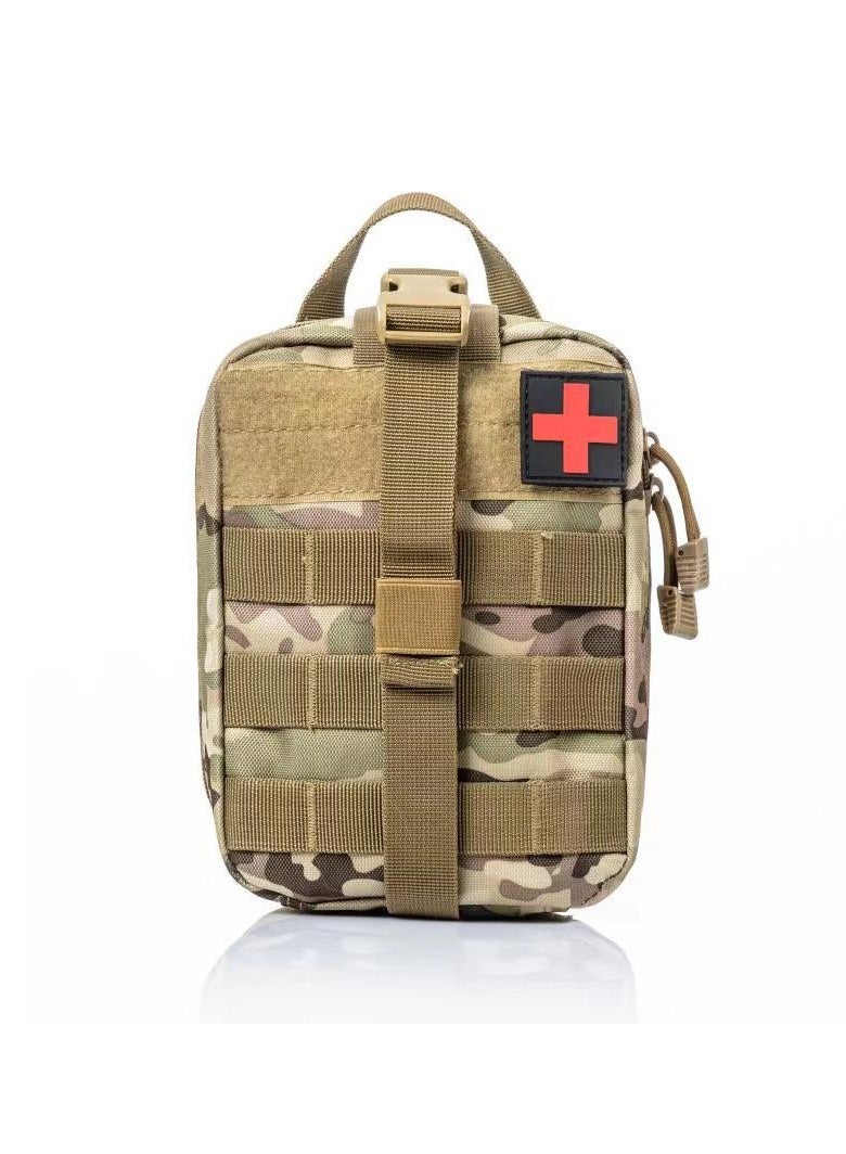 First Aid Bag, Tactical Medical Pouch, Waterproof Lightweight  First Aid Kit Medical Bag, Emergency Survival Kit Bag For Hiking Travel Home Emergency Treatment Case, ( CP Camouflage )