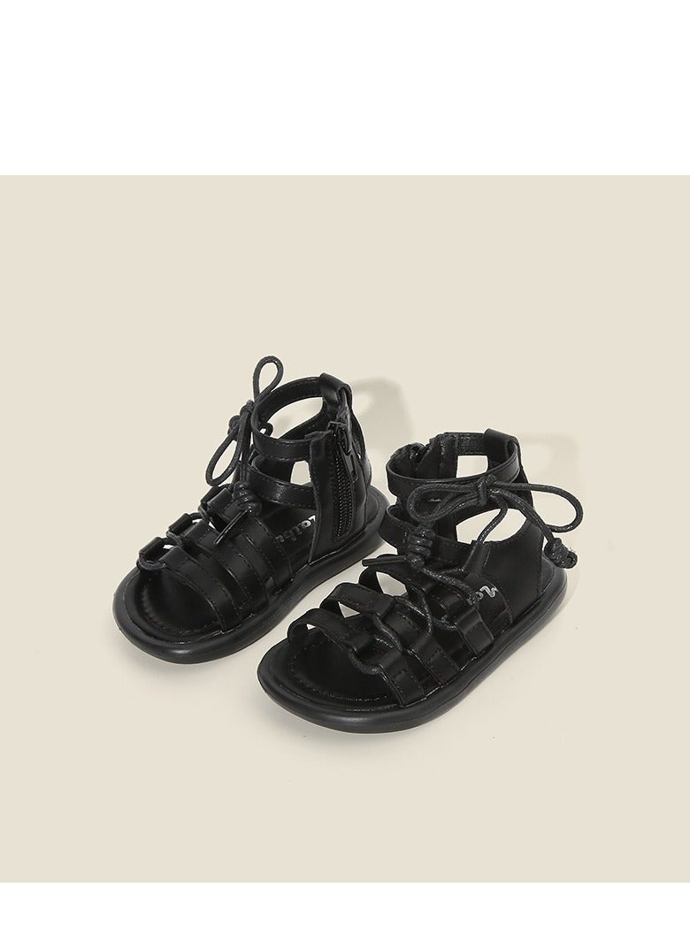 Girls' Comfortable Soft Sole Single Shoes And Sandals
