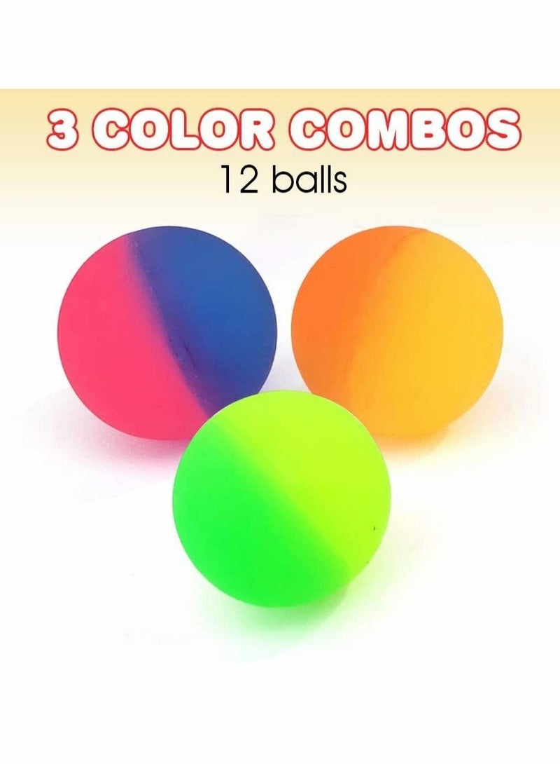 Bouncy Balls - Rubber Balls for Kids - ICY Bounce Balls - 1.25 Inch Icy Bouncy Balls for Kids, Set of 25, Frozen Birthday Party Favors, Goodie Bag and Piñata Fillers, Fun Assorted Colors