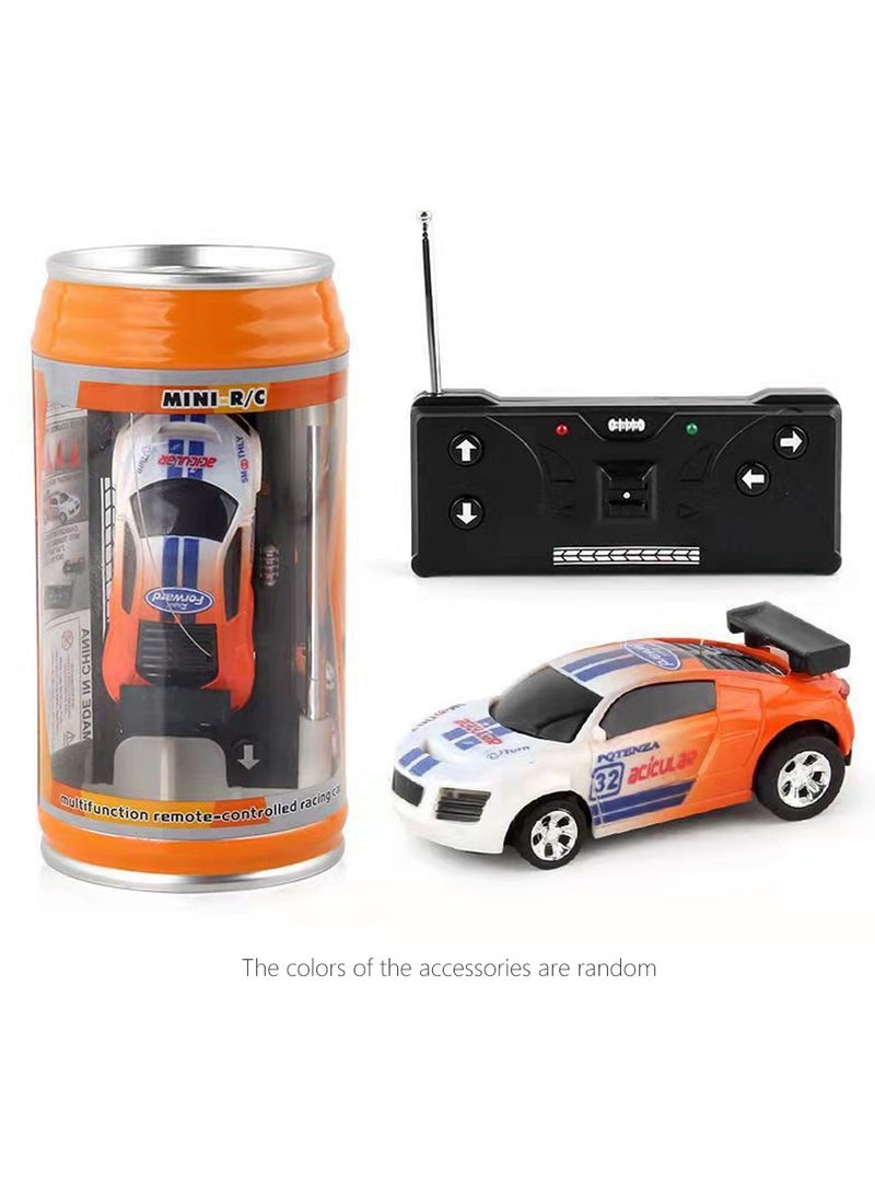 Mini Rc Car, Remote Control Micro Racing Car,  Battery Operated Racing Sports Car,  Racing Car Toy With Lightening For Children, (Orange)