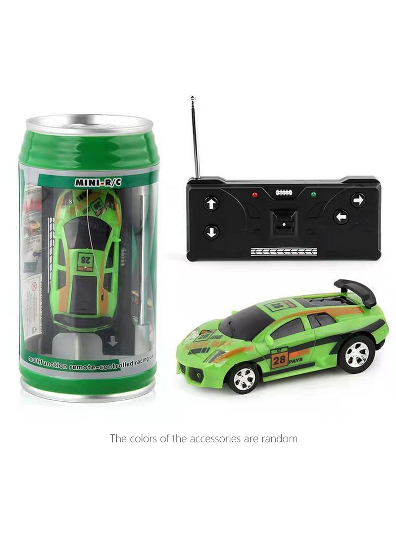 Mini Rc Car, Remote Control Micro Racing Car,  Battery Operated Racing Sports Car,  Racing Car Toy With Lightening For Children, (Green)