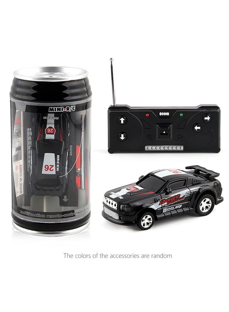 Mini Rc Car, Remote Control Micro Racing Car,  Battery Operated Racing Sports Car,  Racing Car Toy With Lightening For Children, (Black)
