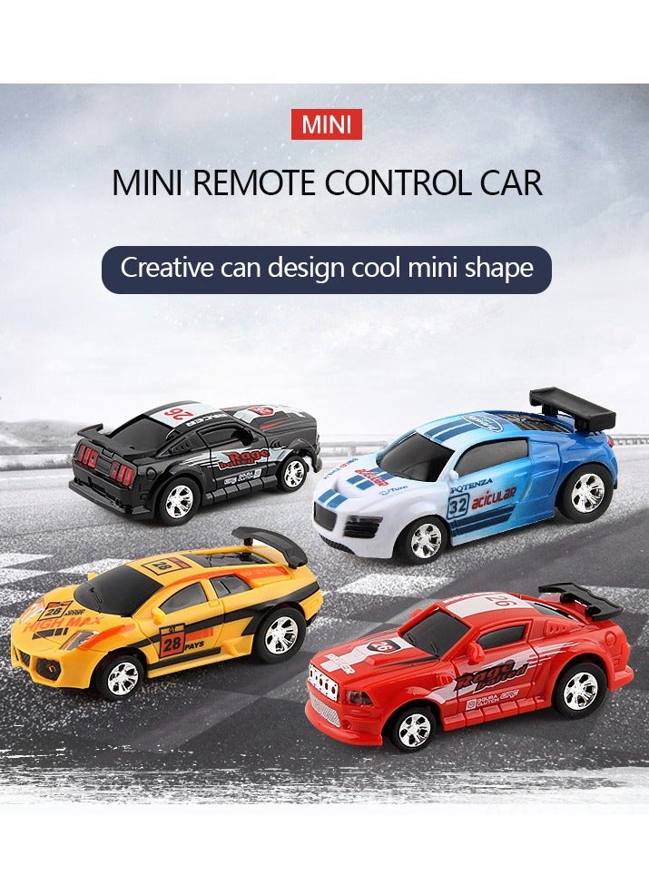 Mini Rc Car, Remote Control Micro Racing Car,  Battery Operated Racing Sports Car,  Racing Car Toy With Lightening For Children, (Black)