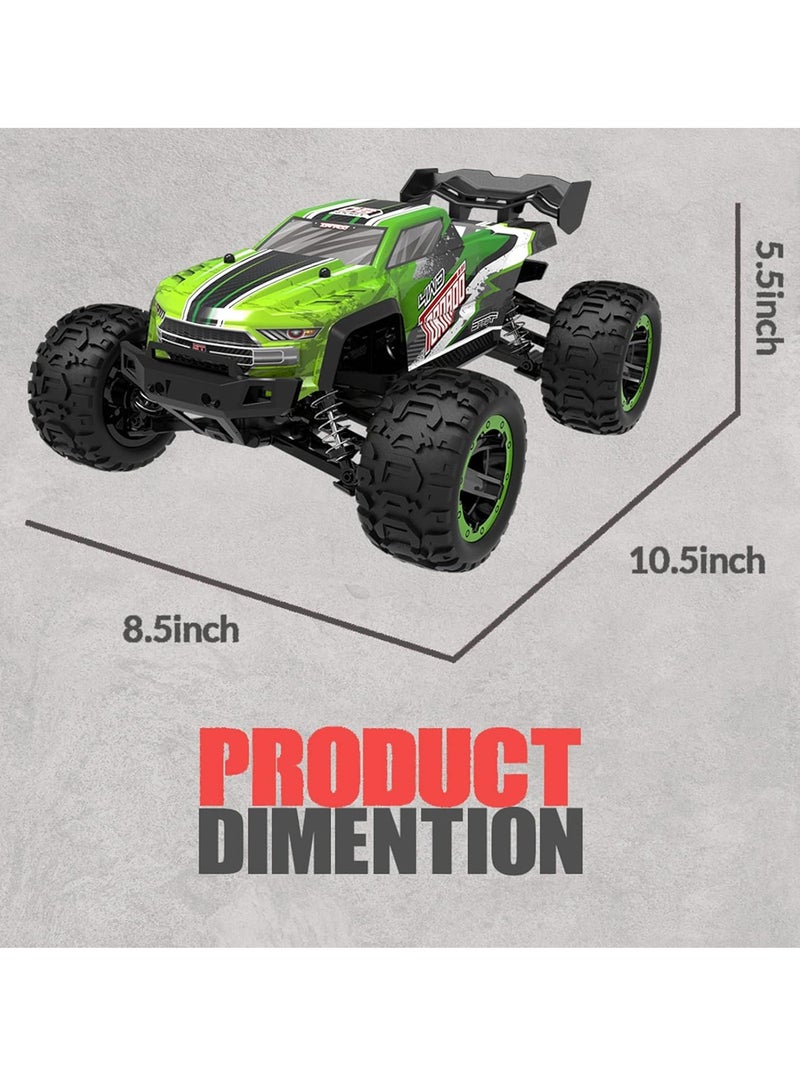 Remote Control RC Car, 1:16 Climbing All Terrain Drift Off Road Racing Vehicle, 2.4GHz High Speed Electric Waterproof RC Monster Toy, Strong And Durable Off Road Truck For Kids Adults, (Green)