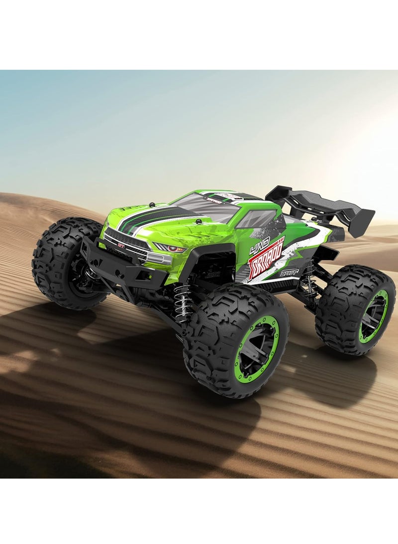 Remote Control RC Car, 1:16 Climbing All Terrain Drift Off Road Racing Vehicle, 2.4GHz High Speed Electric Waterproof RC Monster Toy, Strong And Durable Off Road Truck For Kids Adults, (Green)