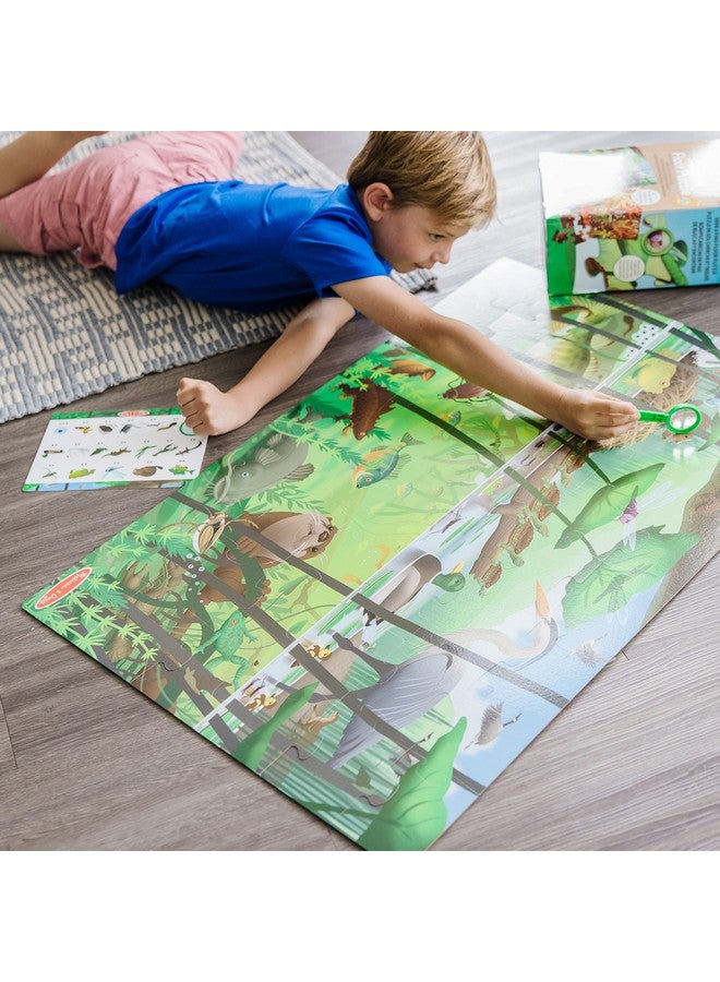 Let'S Explore Doublesided Seek & Find Puzzle Outdoorthemed Doublesided Wildlife Puzzle For Kids Fsccertified Materials