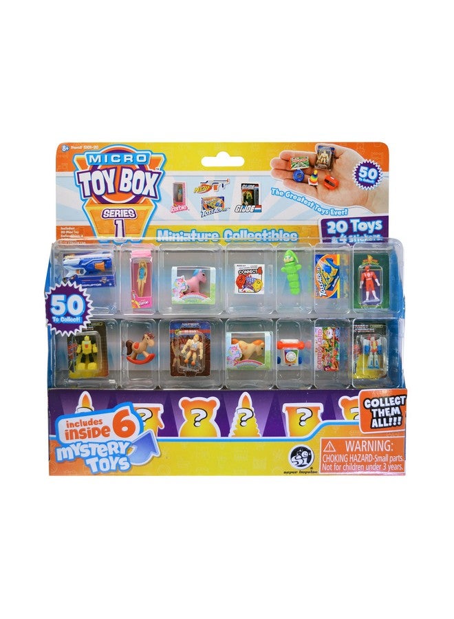 World'S Smallest Micro Toy Box Series 1 Mini Collectibles 20 Pc Set