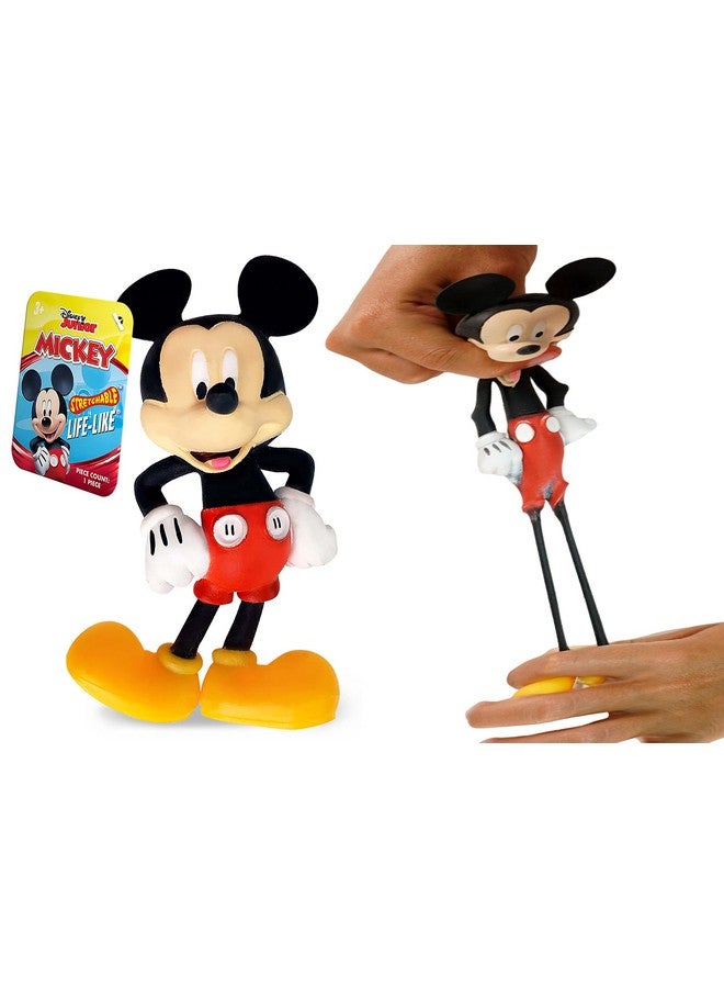 Disney Stretchy Toys Mickey & Minnie Figures Squish & Pull Toys (1 Mickey Figure) Clubhouse Disney Anxiety Calming Fidget Toy Stress Toys Birthday Gifts For Kids Boys & Girls. A69001