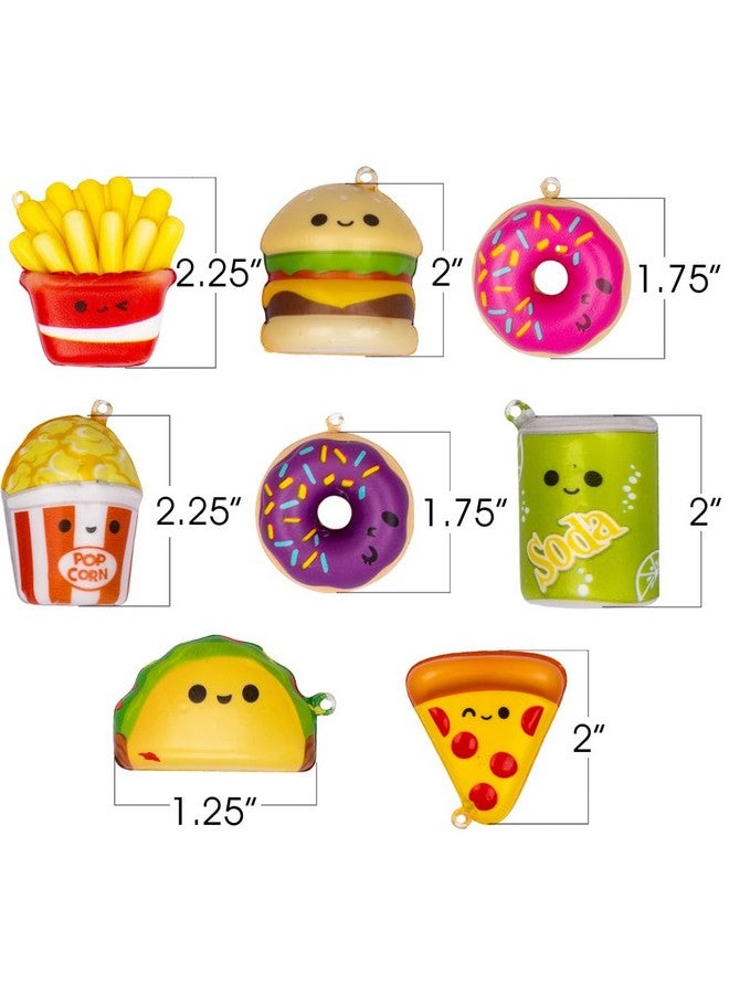 Mini Squish Fast Food Toys Set Of 8 Slowrise Stress Relief Toys For Kids In Assorted Food Designs Mini Fidget Toys For Sensory Play Party Favors Goodie Bag Fillers For Boys & Girls