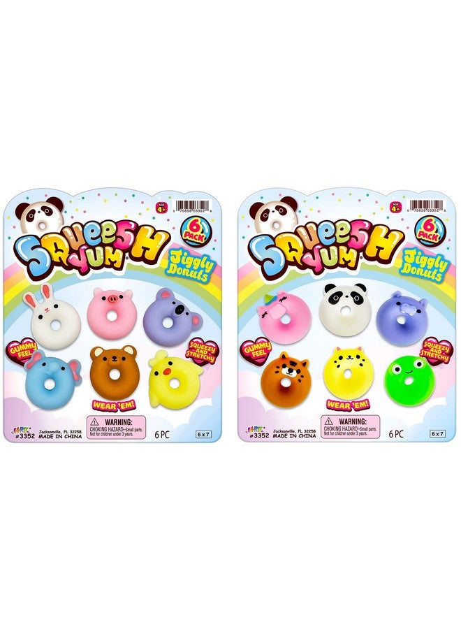 Mini Mochi Squishy Animals (2 Pack) Cute Jiggly Donut Squishies For Kids & Adults Boys & Girls. Stress Relief Fidget Gummy Toys. Bulk Party Favors Birthday Goodie Bags Class Prizes. 33522
