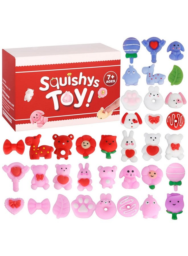Mochi Squishy Toys 36 Pcs Cute Kawaii Squishies Animals Top Classroom Prizes & Treasure Box Toys & Filler Unique Gifts For Kids Teens Adults Boys Girls For Birthday 4812