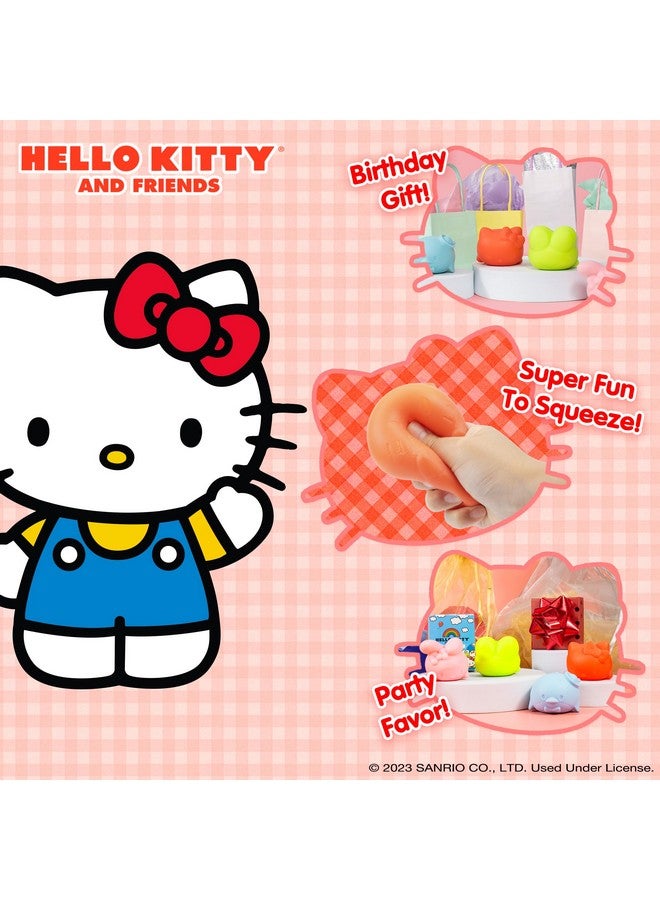 Squishu Sanrio Hello Kitty And Friends [Pull Stretchy Dough Fidget Squishy Sensory Toy] [Soft Squeeze Ball] [Hand Therapy Relaxing And Calming Or Soothing] Gift For Kids Adults Hello Kitty