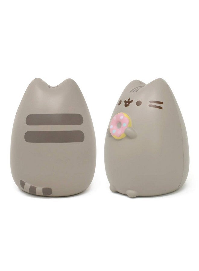 Pusheen Cat Slow Rising Cute Jumbo Squishy Toy (Bread Scented 6.3 Inch) [Birthday Gift Bags Party Favors Gift Basket Filler Stress Relief Toys] Pusheen With Donut
