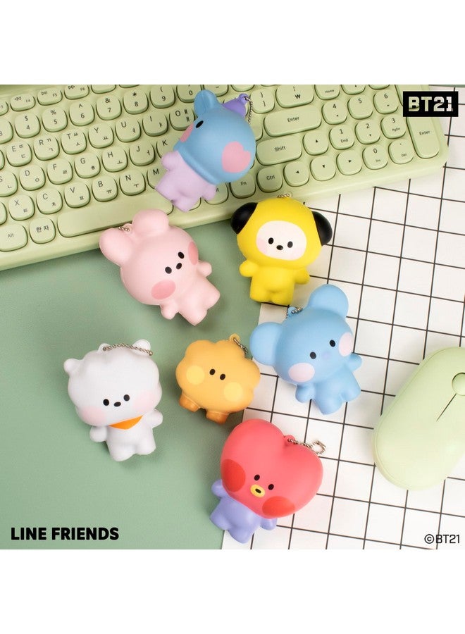 Bt21 Minini Cute Squishu Squishy Toys Slow Rising Squishy Toy Keychain For Party Favors Stress Ball Birthday Gifts Kawaii Squishy For Kids Girls Boys Adults Cooky
