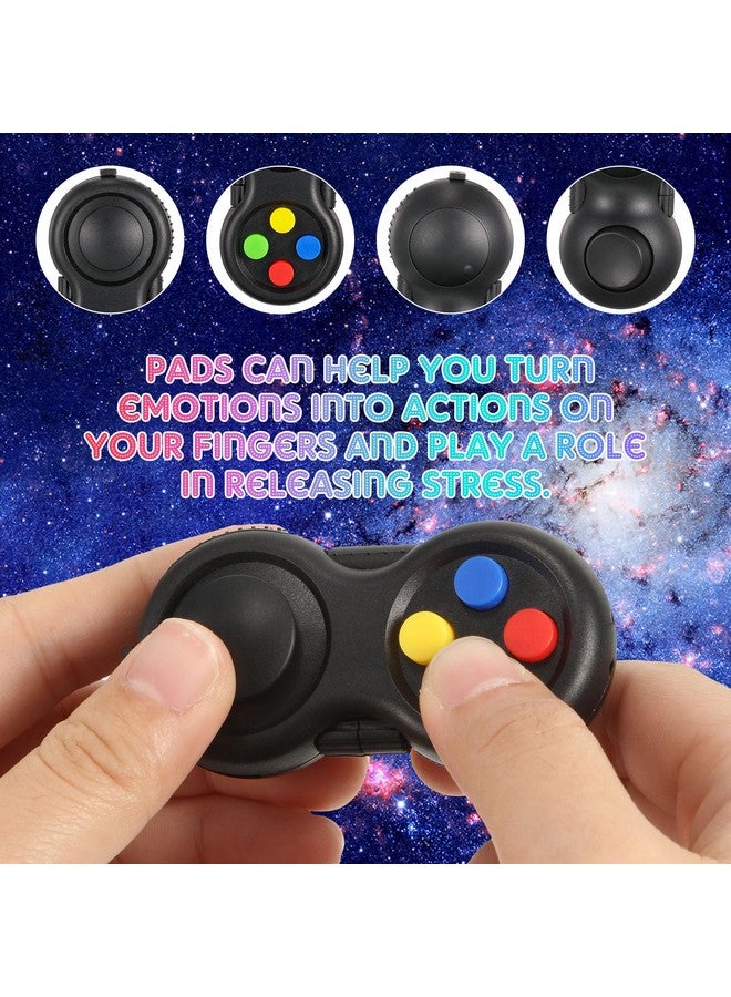 24 Pcs Pad Classic Retro Controller Game Pad Controller Handheld Controller Sensory Educational Toy Controller For Relieving Stress Adhd Add Ocd Autism Anxiety (Solid Style)