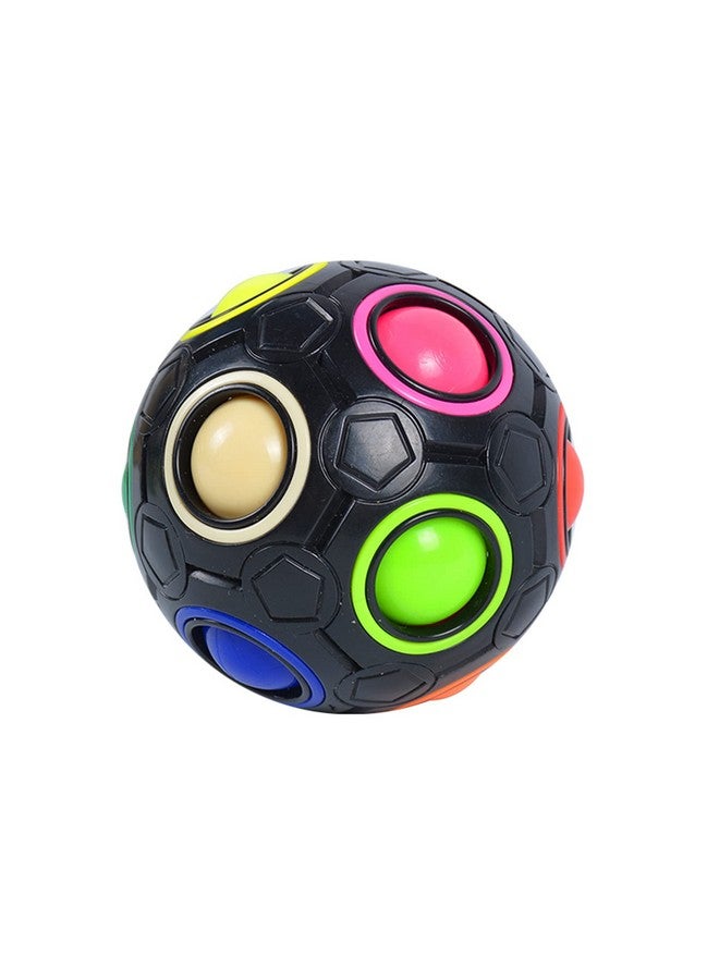 Black Magic Rainbow Ball Stress Fidget Ball Brain Teasers Games Black Fidget Toys