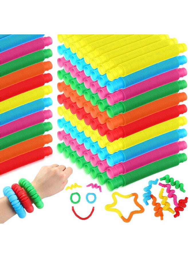 300 Pcs Kids Students Sensory Toy Sensory Tubes Fine Motor Learning Fidget Toy Tubes For School Classroom Reward Gift Teens Adults Stress Anxiety Relief Birthday Halloween Party Goodie Bag Stuffers