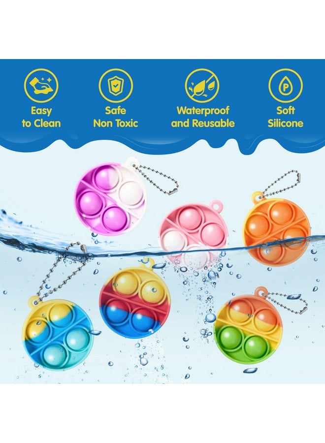 Pop Fidget Keychain Mini Fidget Toys Bulk 30 Pack Party Favors For Kids 48812 Years Kids Goodie Bag Stuffers Fidgets For Classroom Prizes Sensory Fidget Toy Packs