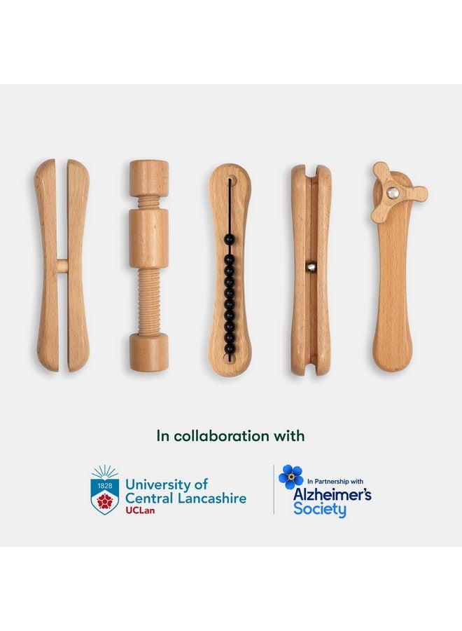 Adult Fidget Toys Fidget Widget Wooden Toy Set Alzheimer’S & Dementia Sensory Products Activities For Elderlyseniors