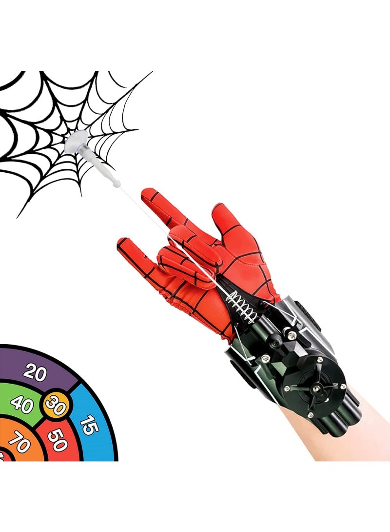 Web Shooter Automatic Winding Rope Launcher 9.4Ft USB Charging Electric Shooting Gift Role Playing Superhero For Kids Black