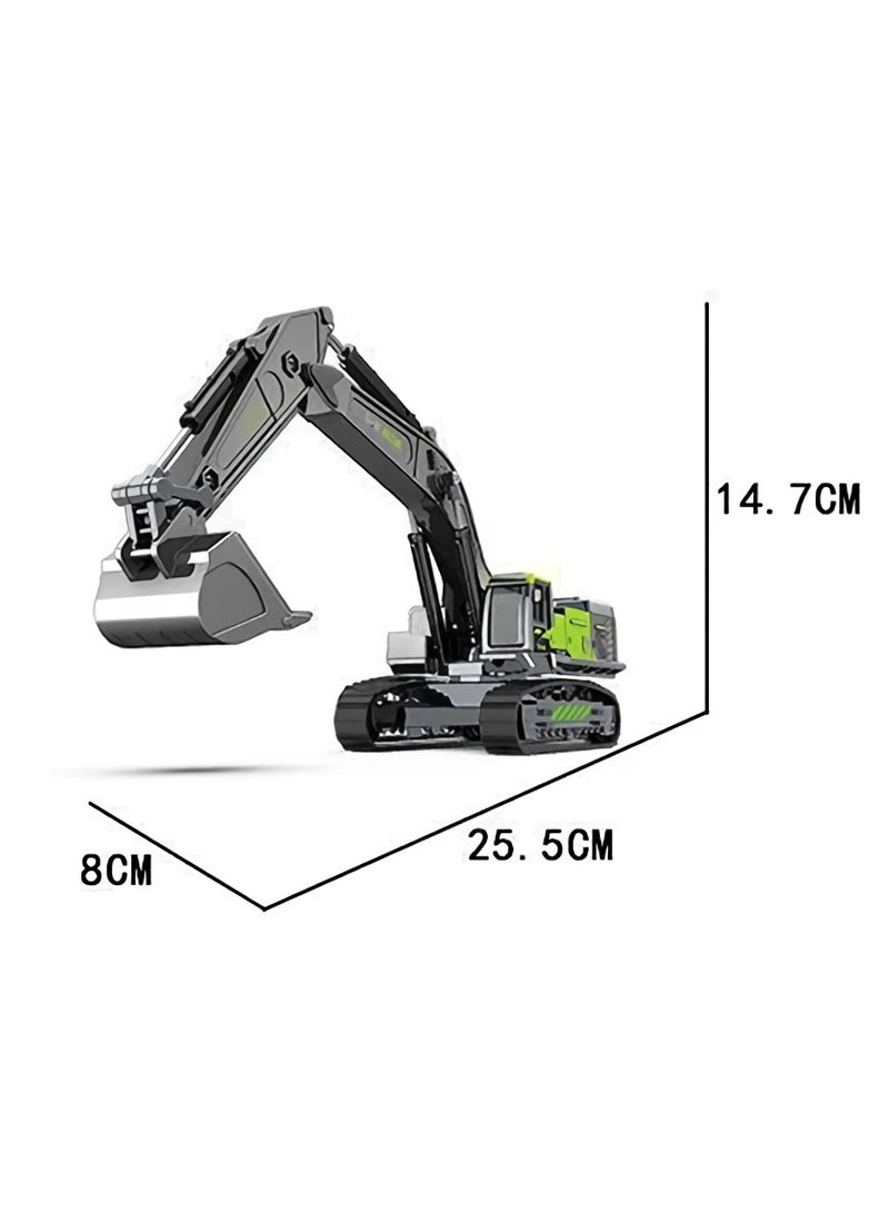 Construction Vehicle Toy, Heavy Duty Excavator For Pretend Play, Realistic Engineering Diecast Vehicle Toy, Durable Safe Construction Model Vehicle For Children, (1pc, Excavator Toy)