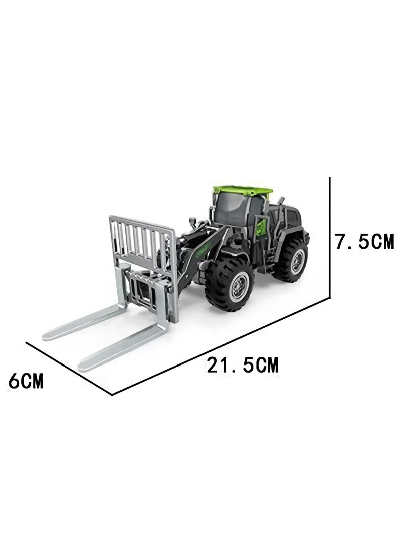 Construction Vehicle Toy, Heavy Duty Forklift Truck For Pretend Play, Realistic Engineering Diecast Vehicle Toy, Durable Safe Construction Model Vehicle For Children, (1pc, Forklift Truck)