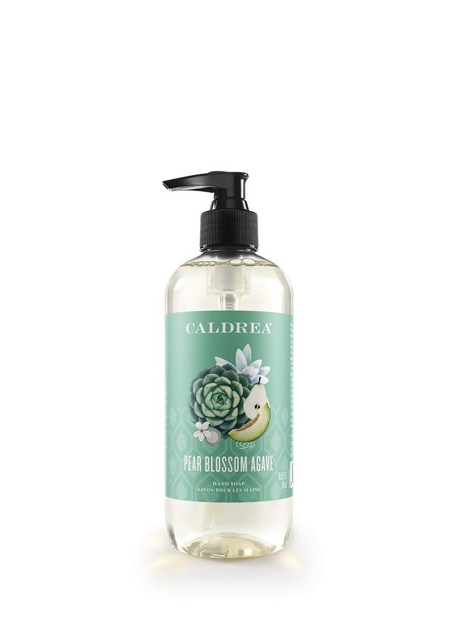 Hand Wash Soap Aloe Vera Gel Olive Oil And Essential Oils To Cleanse And Condition Pear Blossom Agave Scent 10.8 Oz