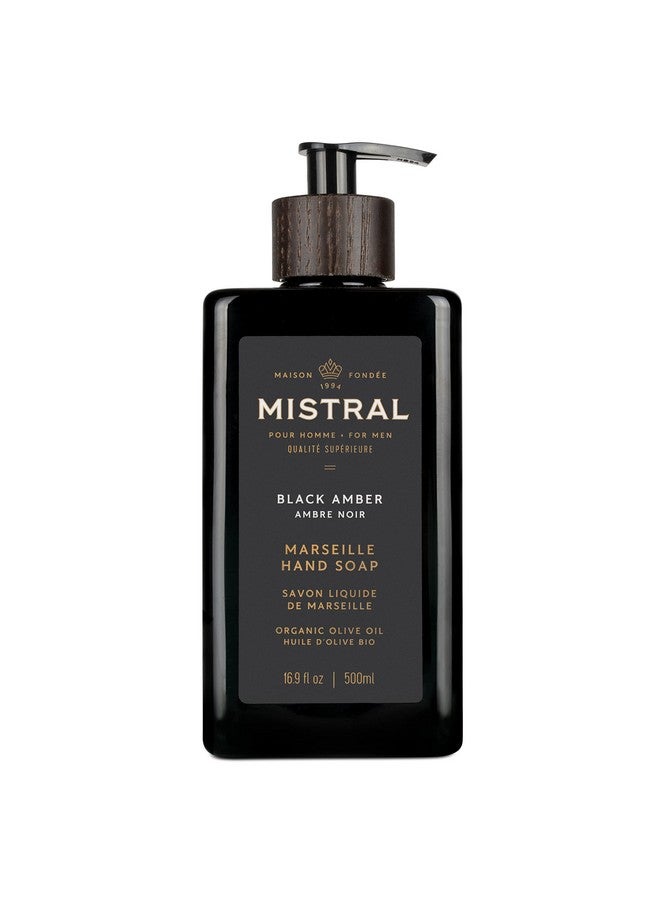 Men'S Natural Hand Soap Black Amber