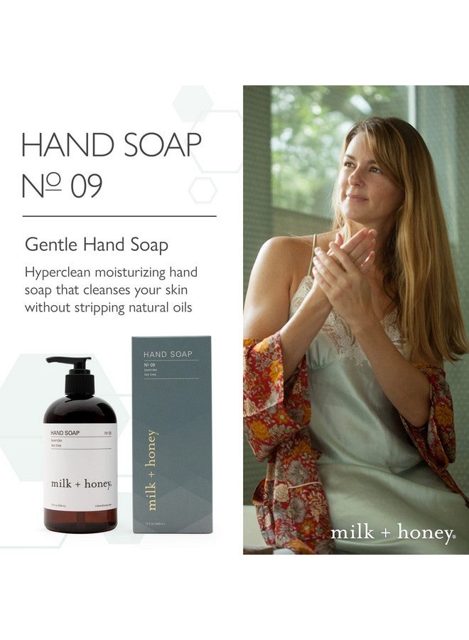 Liquid Hand Soap No. 9 With Lavender And Tea Tree Moisturizing Hand Soap Natural Hand Soap 12 Fl Oz