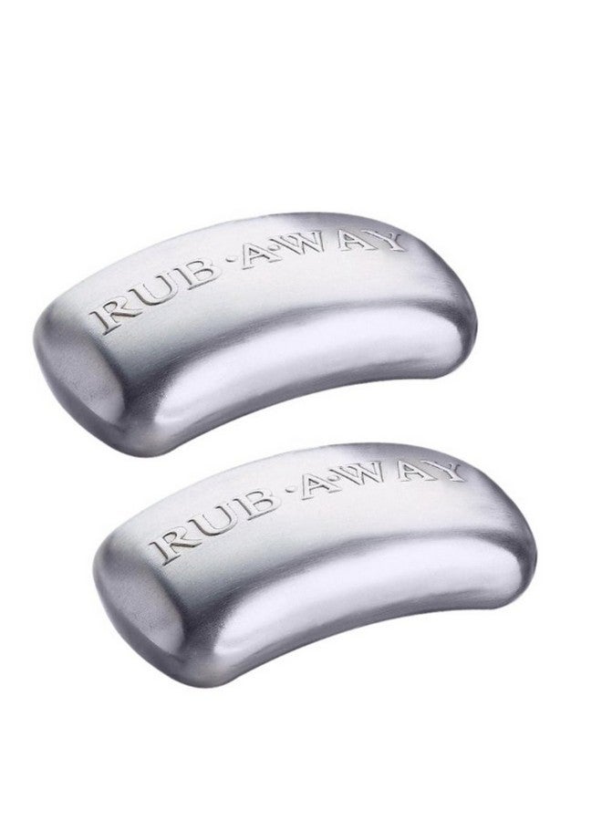 Rubaway Bar Stainless Steel Odor Absorber 2 Pack Silver