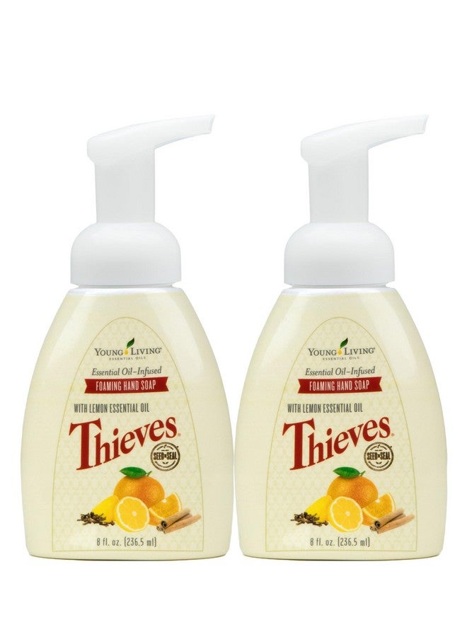 Thieves Foaming Hand Soap 8 Fl Oz. 2 Pk By Young Living Essential Oils Gentle Cleansing Refreshing Aroma Powerful Moisturizers For Dry Skin Hygienic Hands Antibacteria
