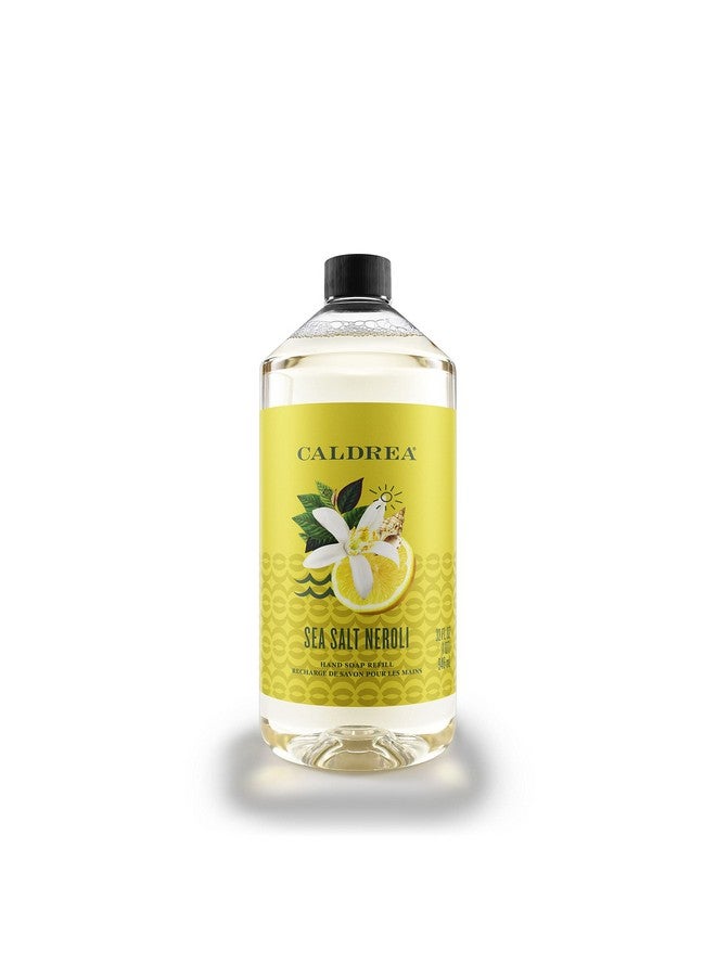 Hand Soap Refill Aloe Vera Gel Olive Oil And Essential Oils To Cleanse And Condition Sea Salt Neroli Scent 32 Oz