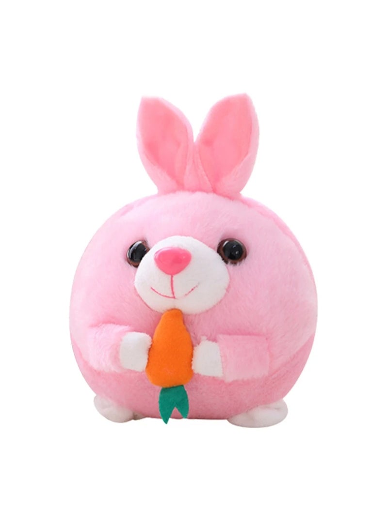 Electrical Plush Rabbit Toy Bouncing Talking Ball Baby Singing Beating Birthday Gift For Kids Pink