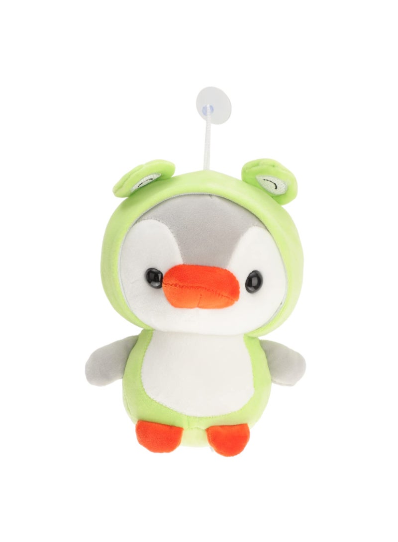 Kawaii Plush Toy Penguin Turn To Frog Stuffed Doll Cartoon Animal Birthday Gift For Children