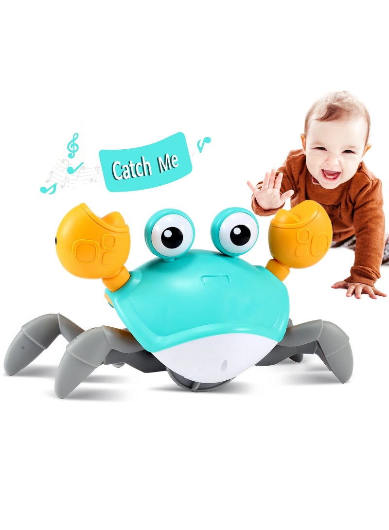 Infant Crawling Crab Tummy Time Baby Toy Learning Crawl Walking Toddler 3 Years Old Music Development Interactive Birthday Gift