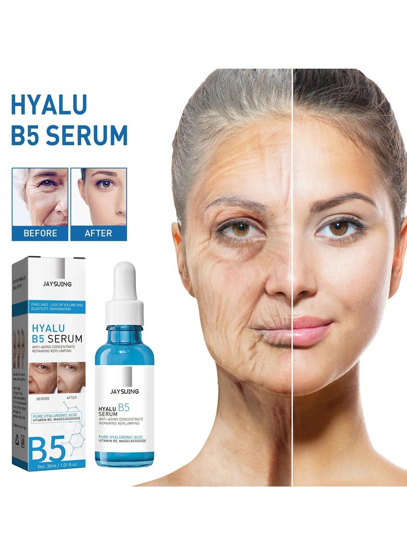 Ultimate Hyaluronic B5 Serum, 30ml Skin Firming Dark Spot Remover, Anti-wrinkle Serum For Face, Advanced Anti Aging Solution Serum For Instant Face Tightening, Fade Fine Lines, And Radiant Skin