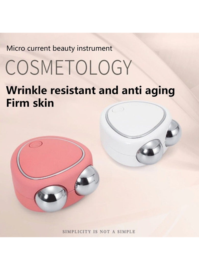 Microcurrent Face Lifter, Anti-aging Instant Face Lift Device, Usb Charging Sonic Vibration Facial Lifter For Facial Wrinkle Remover Toning Device For Skin Face Pull Tight Lift, ( White )