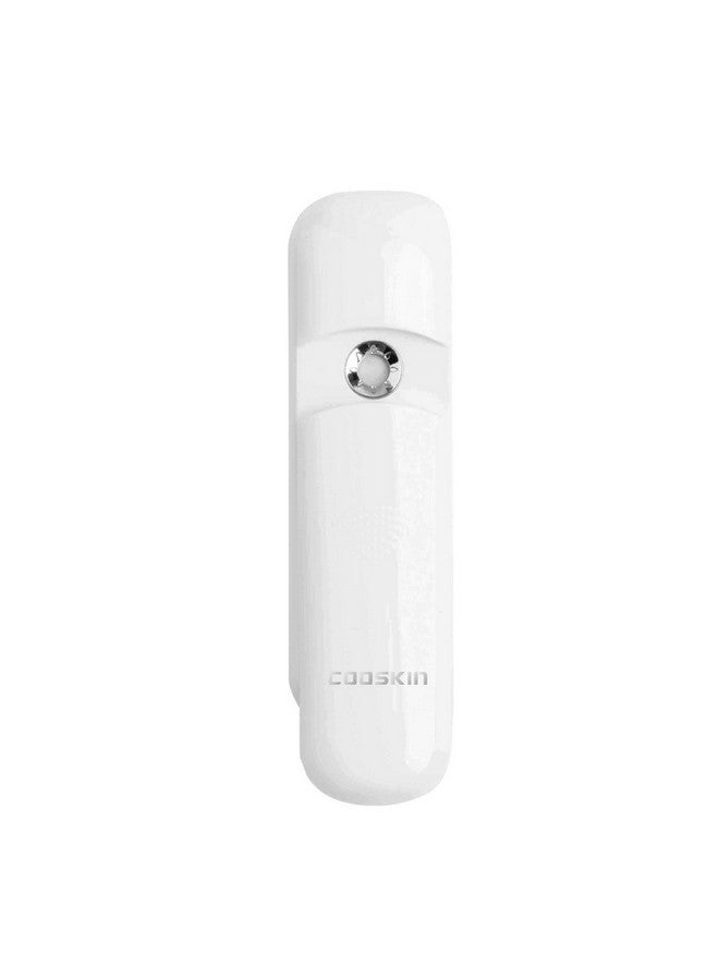 Anzikang Nano Handy Mist Spray Facial Mister For Eyelash Extensions Usb Rechargeable Mini Beauty Instrument (White)