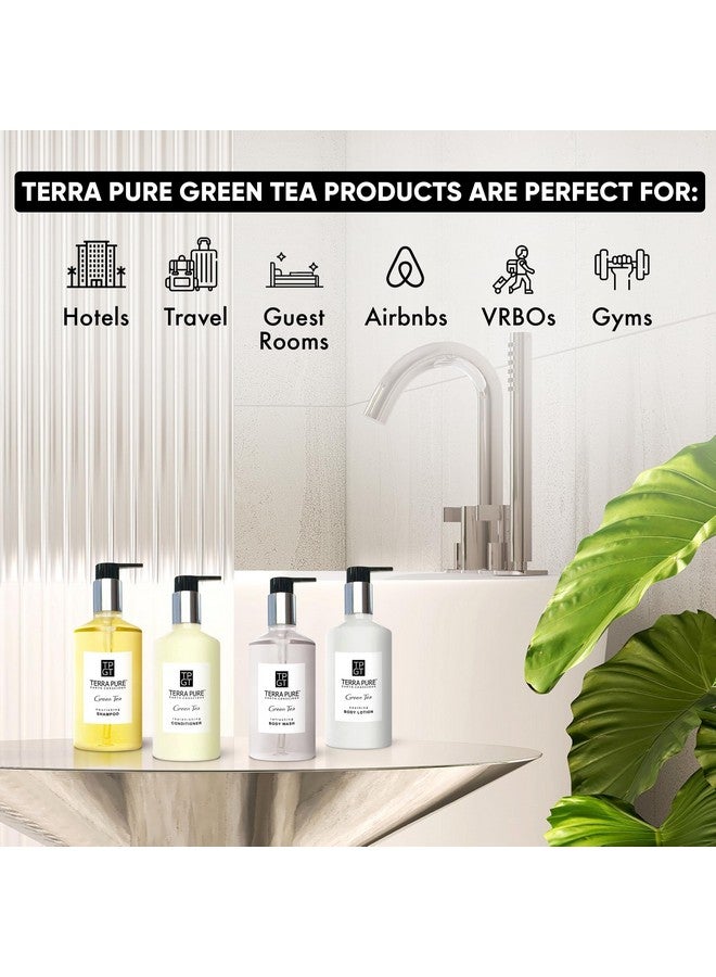 Erra Pure Ecobox Allinkit Green Tea Soap 1 Shampoo 1 Conditioner 1 Body Lotion & 1 Body Wash 10.14Oz Hotel Soaps And Toiletries Bulk Personal Care Products