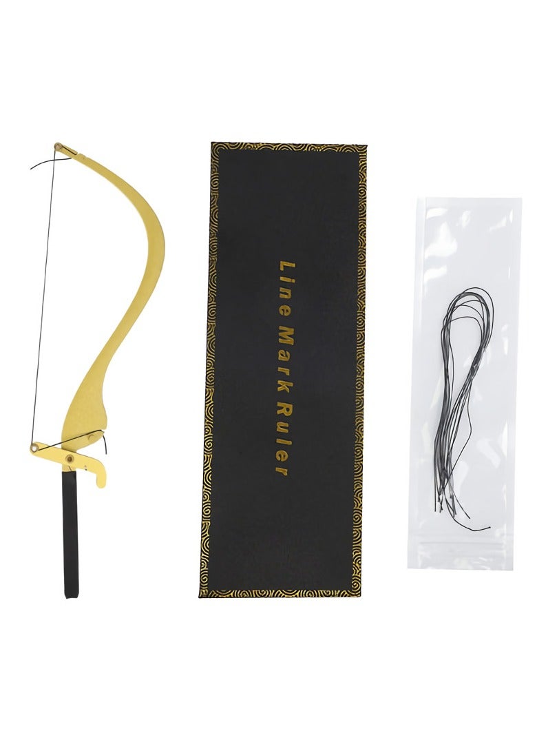 The Bow And Arrow Eyebrow Thrush Set, Durable Safe Bow And Arrow Applicator, Smudge-proof Ergonomic Innovative Eyebrow Thrush Set, (Golden Bow And Arrow Thrush Artifact)