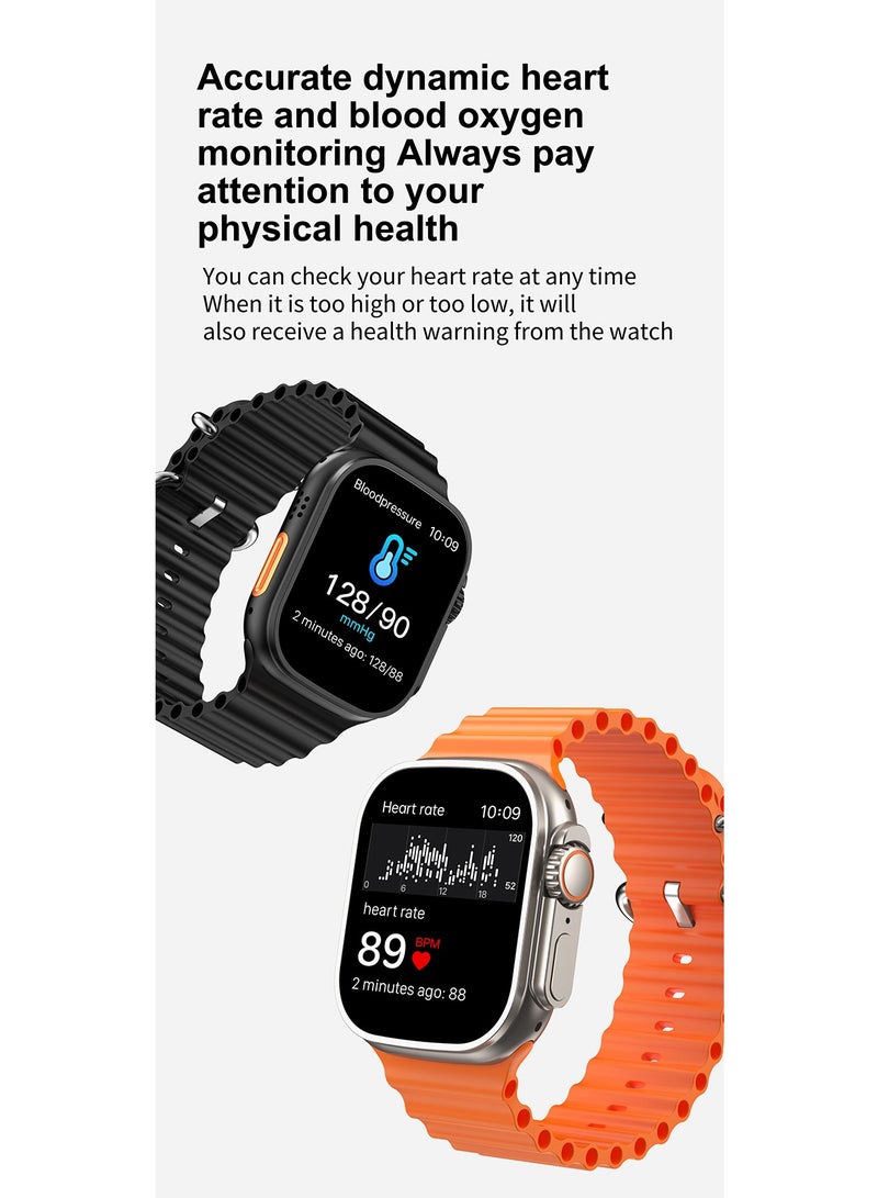 T900 Ultra 2 GS Big 2.3 Infinite Display Series 9 Super Fast Ultra Smartwatch Orange