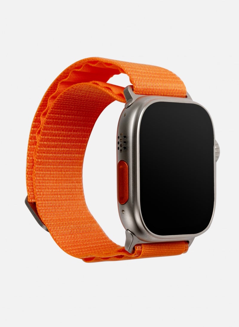 Ultra Active Smart Watch 2.16 inch Display- Titanium -Blue Flame Nike Sport+ Nylon Orange