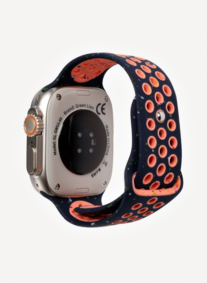 Ultra Active Smart Watch 2.16 inch Display- Titanium -Blue Flame Nike Sport+ Nylon Orange