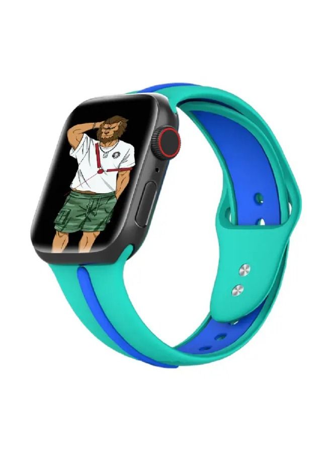Green Lion Tanoshi Watch Strap for Apple Watch 38/40mm - Ice Blue/Blue