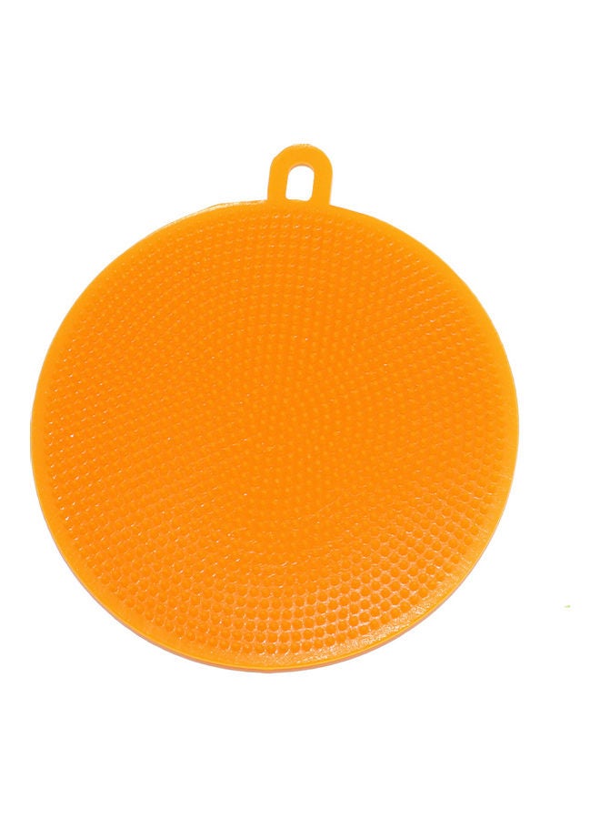 Silicone Dishwashing Brush Orange 13x1.5x12cm