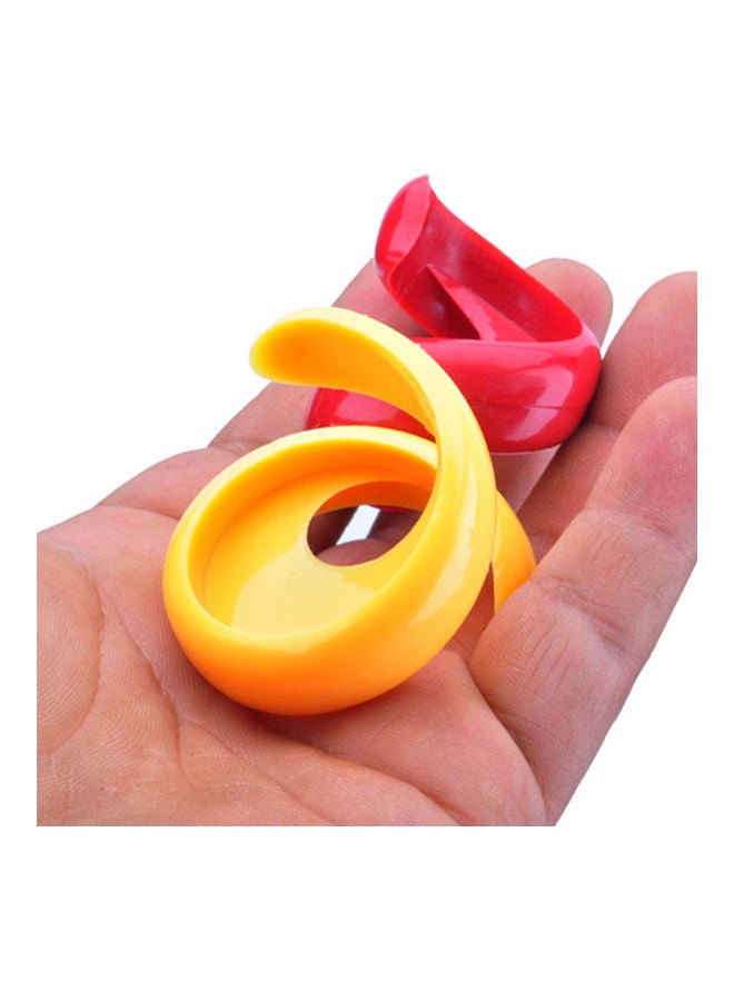 2-Piece Sausage Cutters Red/Yellow Small- 3x4, Big- 4.5x4cm
