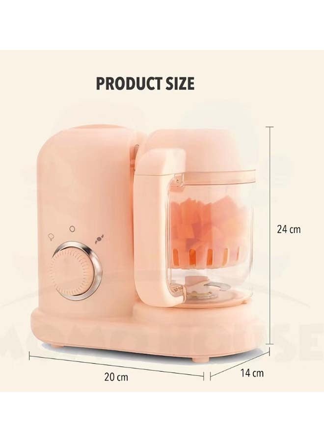 Baby food supplement machine, electric cooking and stirring all-in-one baby household grinder, baby food supplement cooking machine, meat grinder, pink
