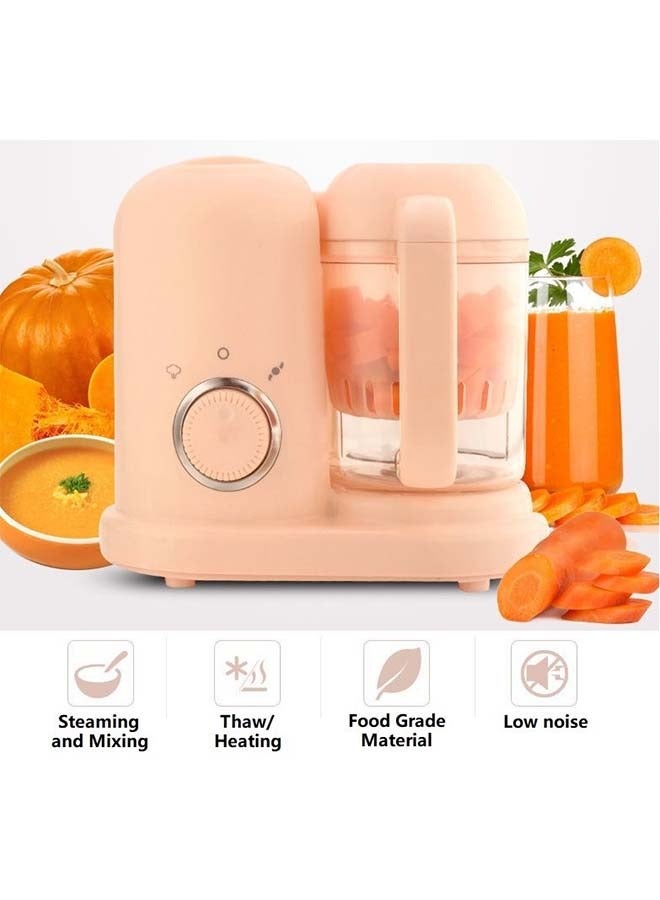 Baby food supplement machine, electric cooking and stirring all-in-one baby household grinder, baby food supplement cooking machine, meat grinder, pink