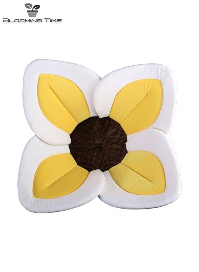 Baby Bath Seat Flower Shaped (4 Petal)Ideal For 0 To 6 Month Baby